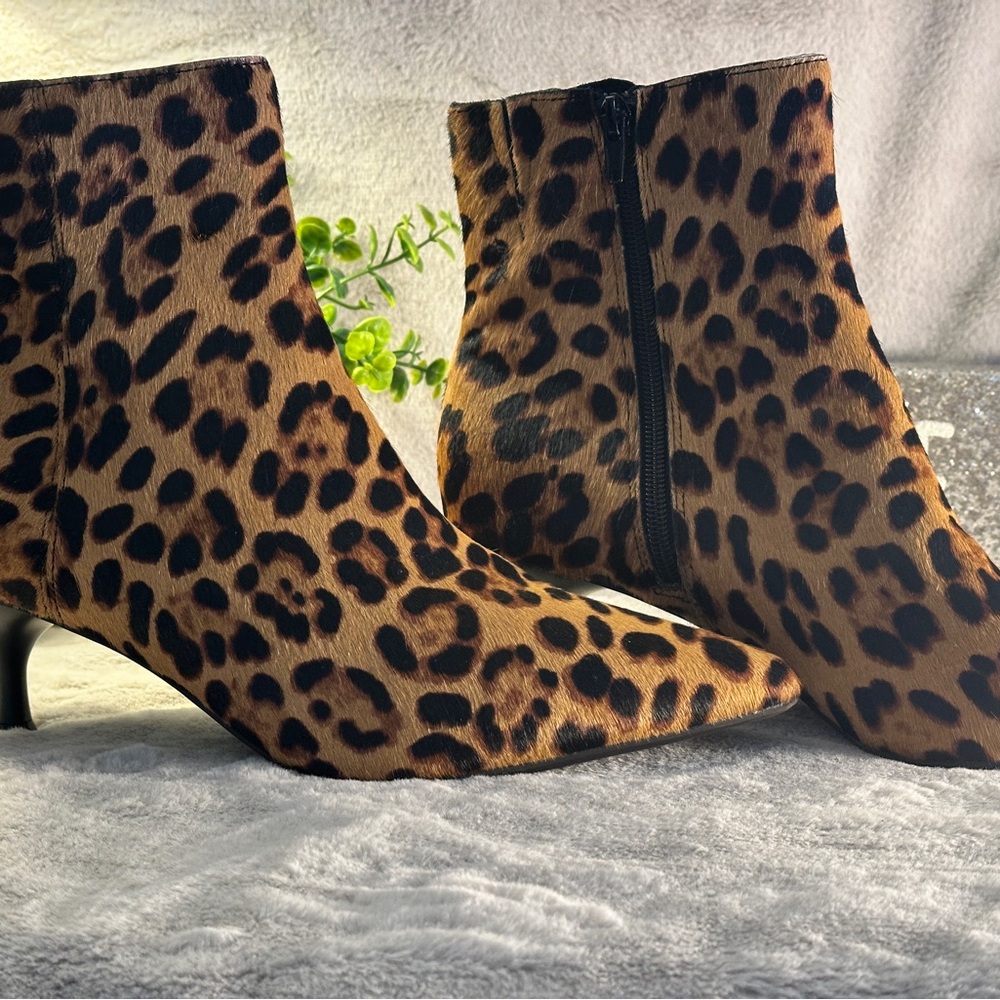 Stylish Leopard Print Ankle Booties